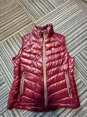Maroon Quilted Puffer Vest